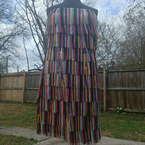 Strapless Fringe Dress - Picture 4 of 8